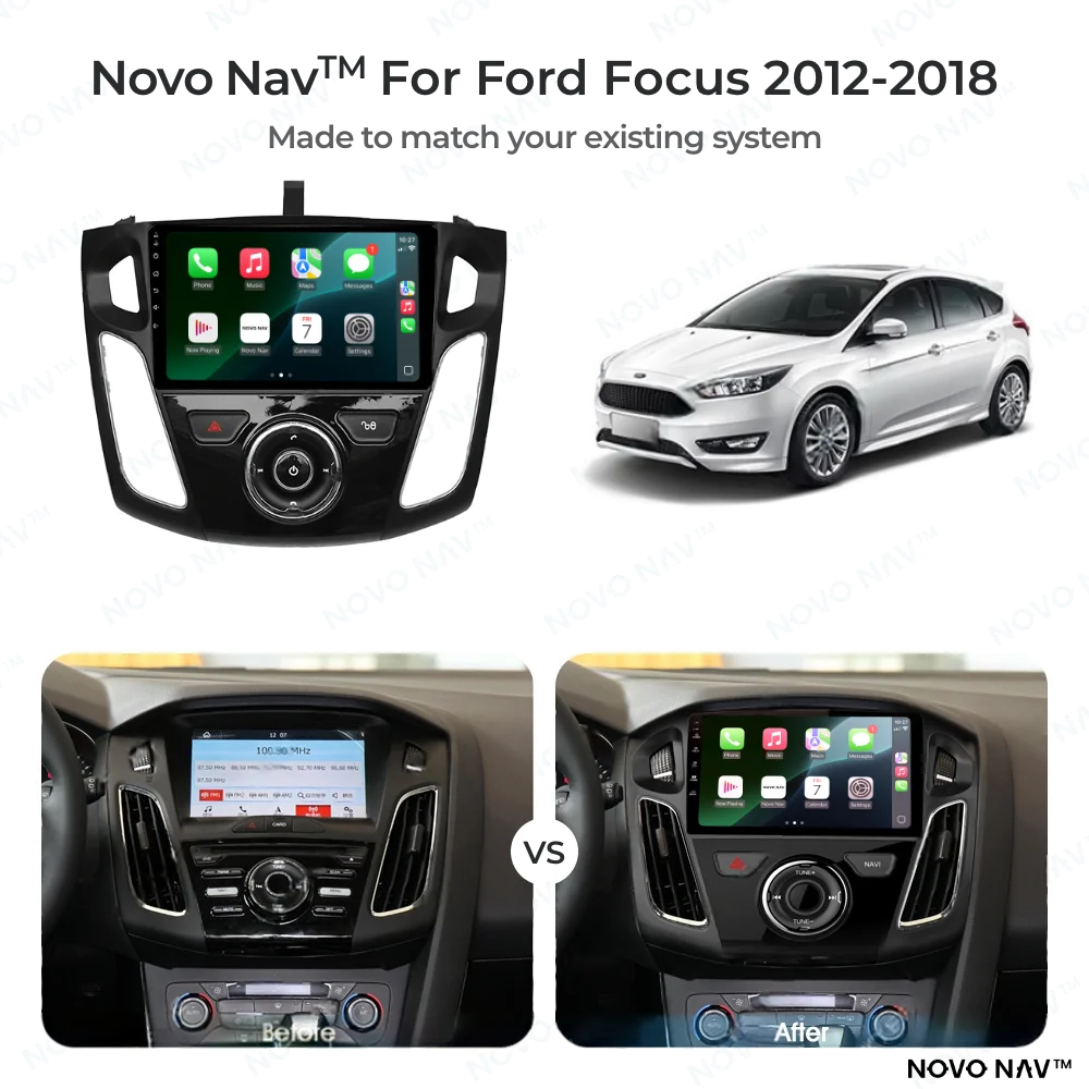 Ford Focus 2012-2018 CarPlay and Android Auto Upgrade Kit