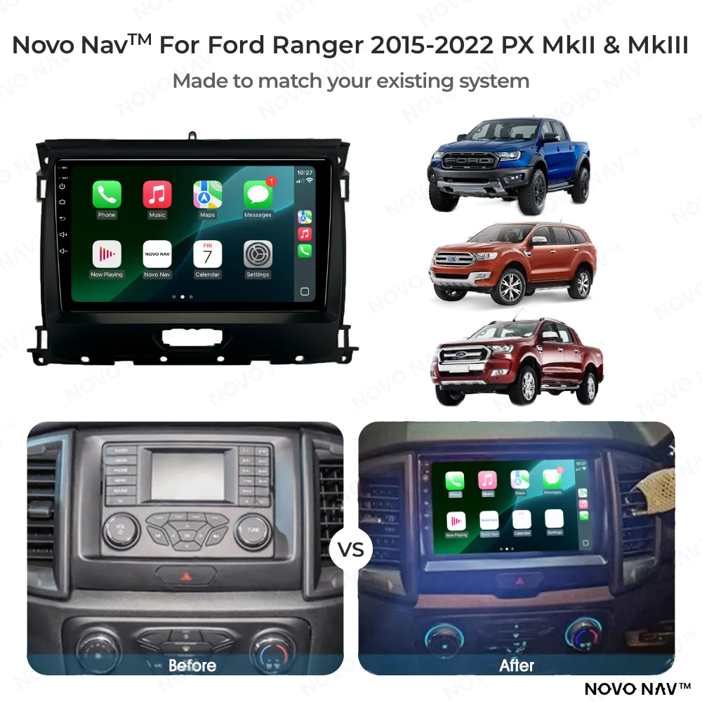 Ford Ranger 2015-2022 CarPlay and Android Auto Upgrade Kit