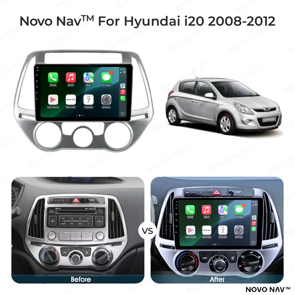 Hyundai i20 2008-2012 CarPlay and Android Auto Upgrade Kit