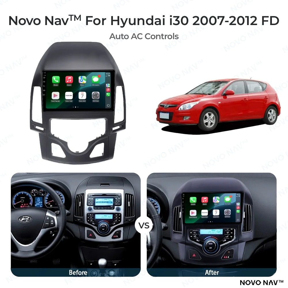 Hyundai i30 2007-2012 CarPlay and Android Auto Upgrade Kit