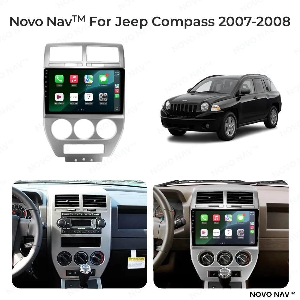 Jeep Compass 2007-2008 CarPlay and Android Auto Upgrade Kit