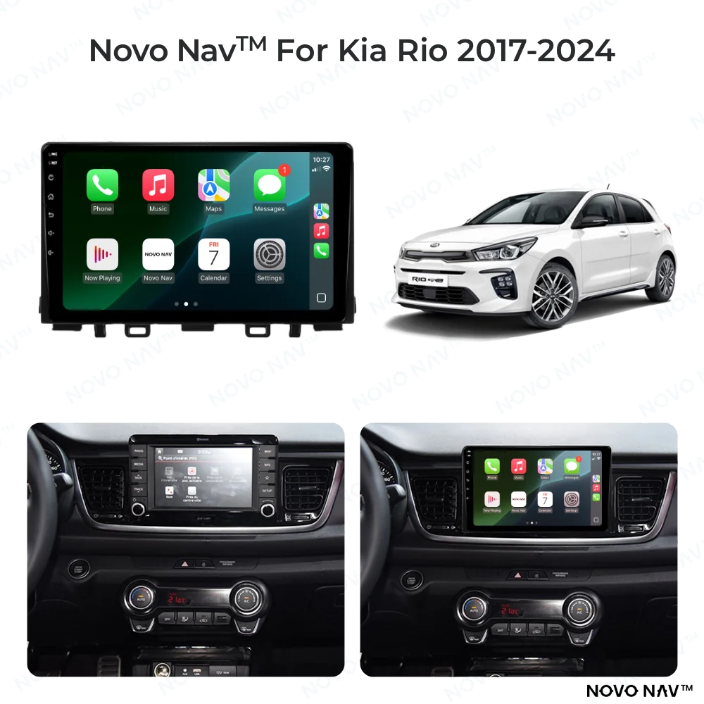 Kia Rio 2017-2024 CarPlay and Android Auto Upgrade Kit