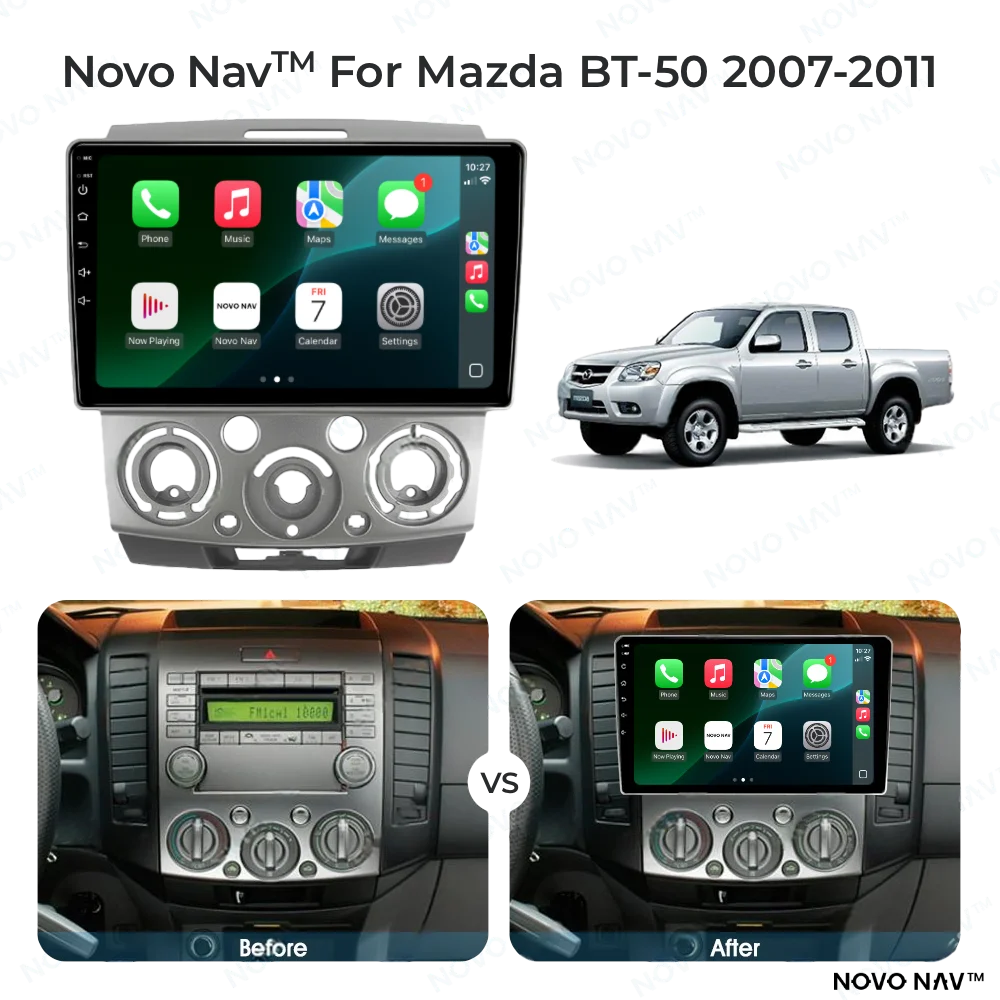 Mazda BT-50 2007-2011 CarPlay and Android Auto Upgrade Kit