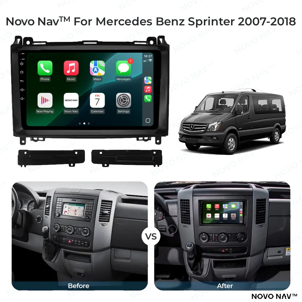 Mercedes Benz Sprinter 2007-2018 CarPlay and Android Auto Upgrade Kit