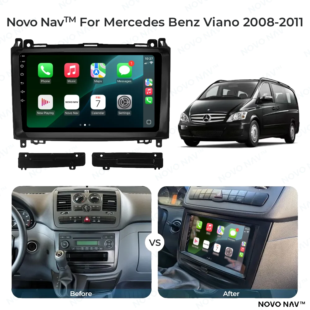 Mercedes Benz Viano 2008-2011 CarPlay and Android Auto Upgrade Kit