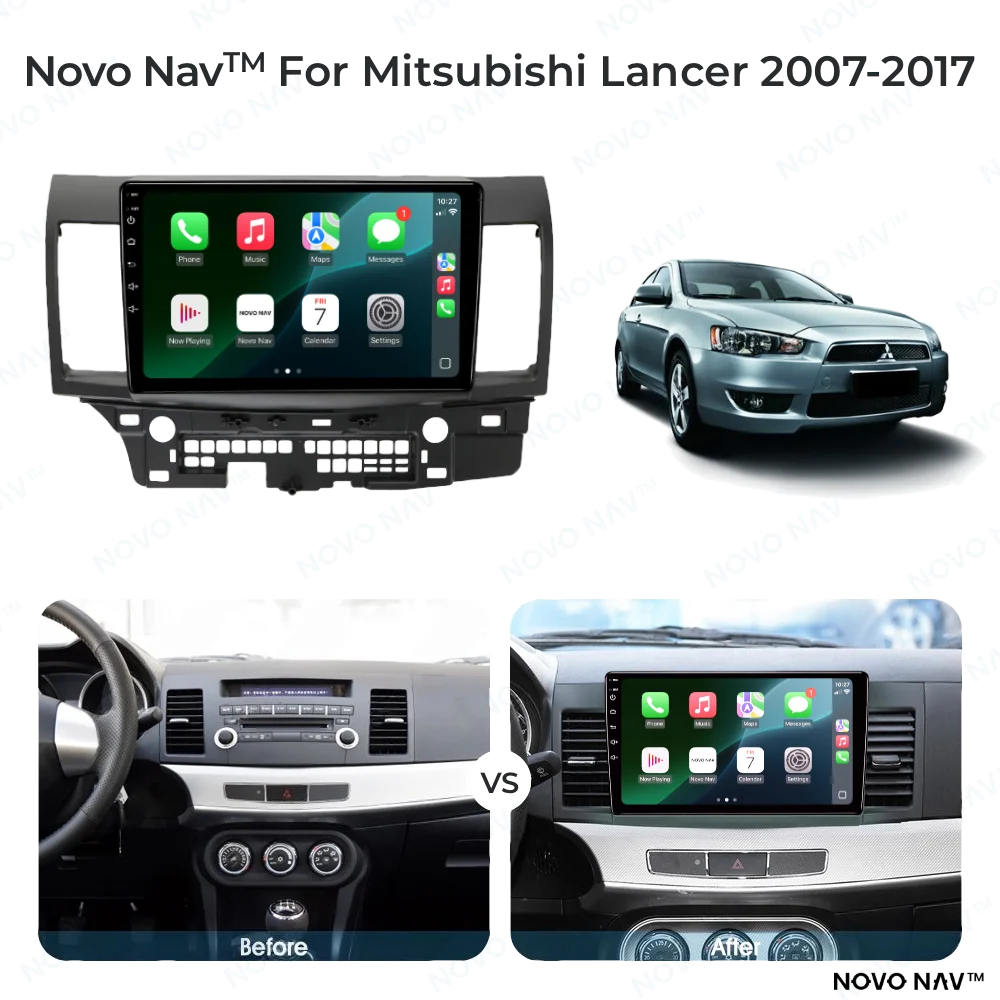 Mitsubishi Lancer 2007-2017 CarPlay and Android Auto Upgrade Kit