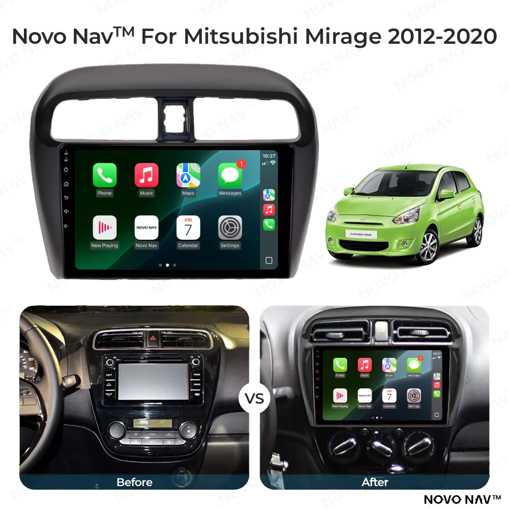 Mitsubishi Mirage 2012-2020 CarPlay and Android Auto Upgrade Kit