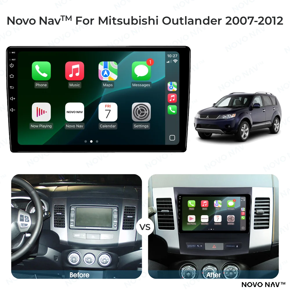 Mitsubishi Outlander 2007-2012 CarPlay and Android Auto Upgrade Kit