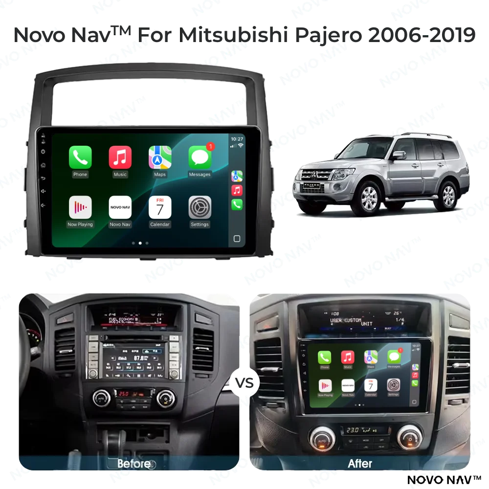 Mitsubishi Pajero 2006-2019 CarPlay and Android Auto Upgrade Kit