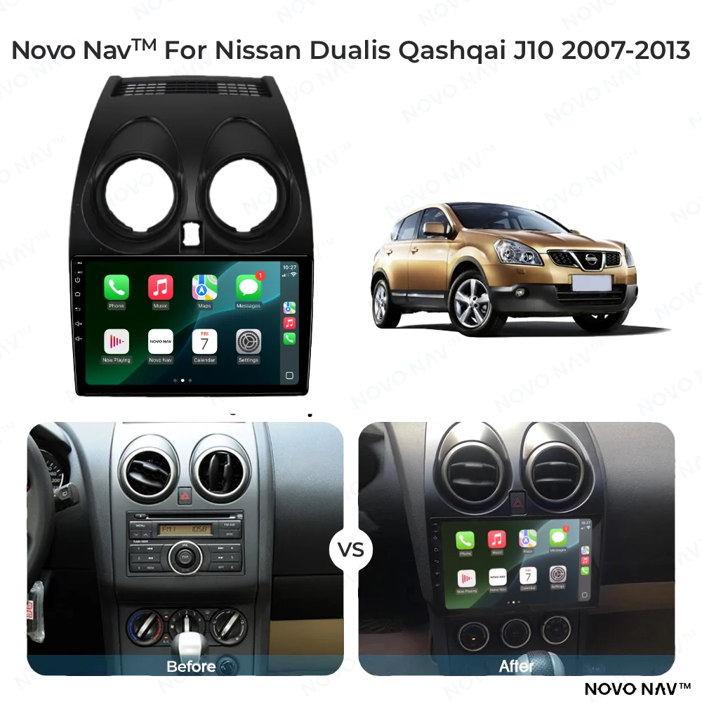 Nissan Qashqai 2007-2013 CarPlay and Android Auto Upgrade Kit