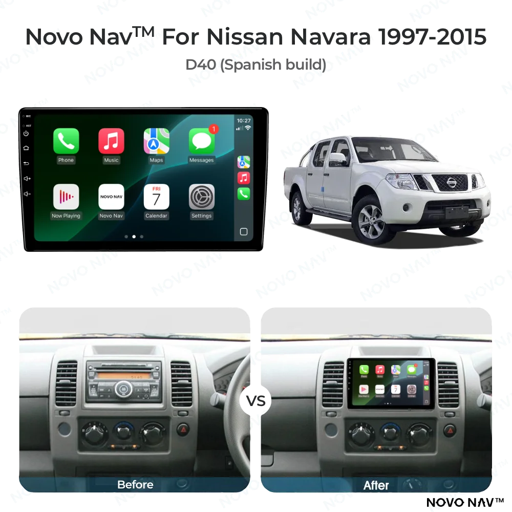 Nissan Navara 1997-2015 CarPlay and Android Auto Upgrade Kit