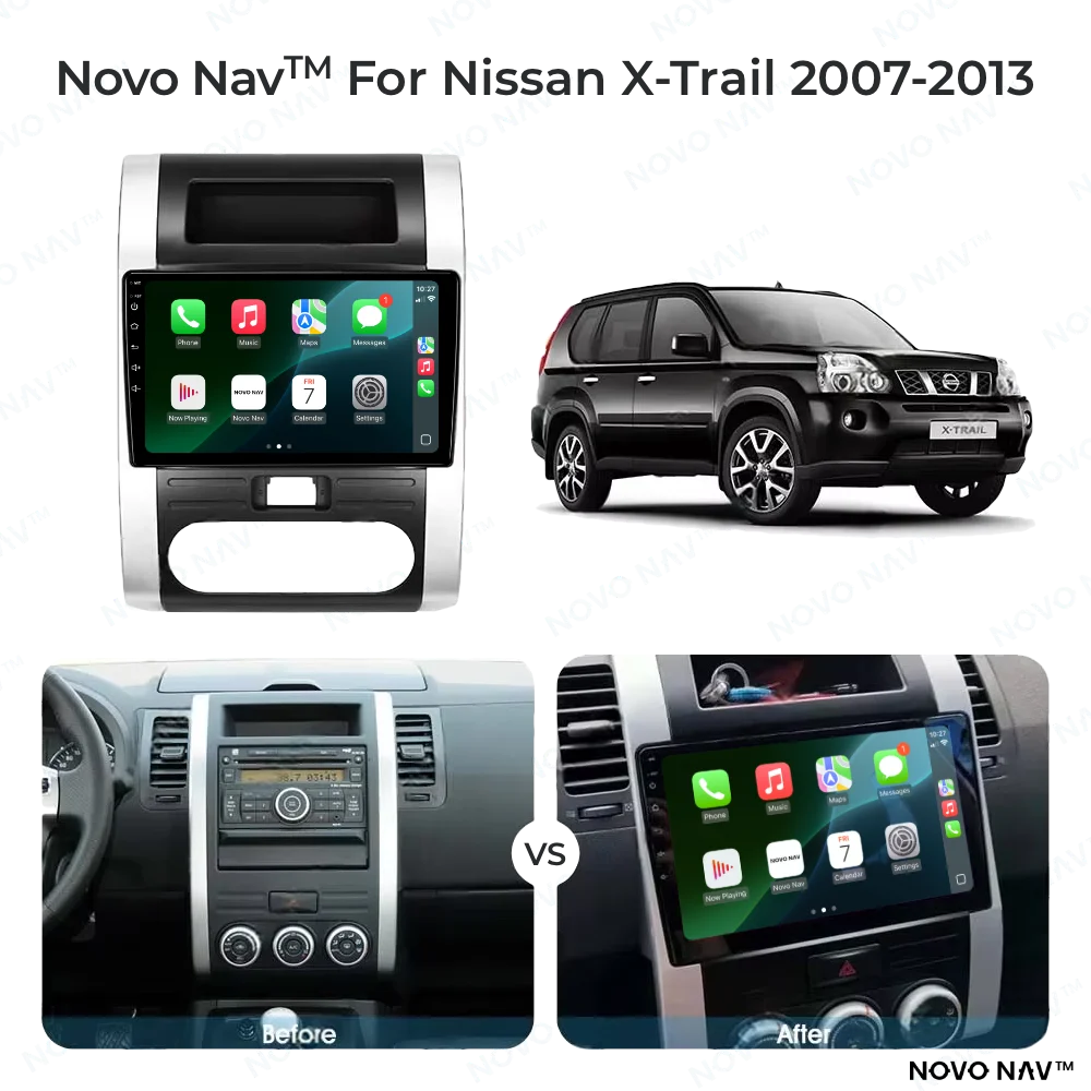 Nissan X-Trail 2007-2013 CarPlay and Android Auto Upgrade Kit