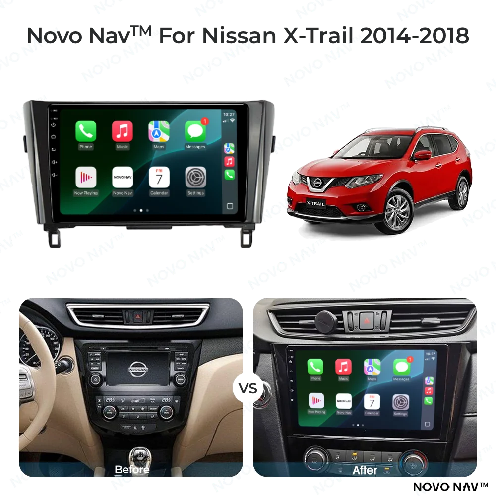 Nissan X-Trail 2014-2018 CarPlay and Android Auto Upgrade Kit