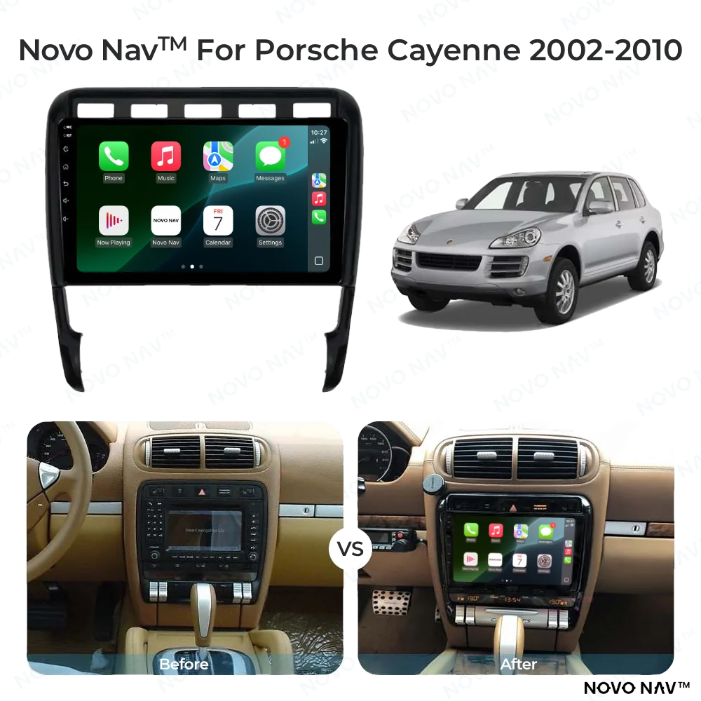 Porsche Cayenne 2002-2010 CarPlay and Android Auto Upgrade Kit