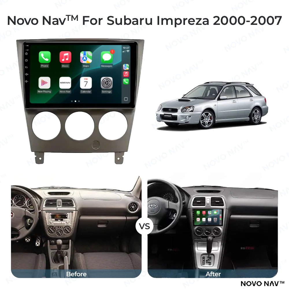 Subaru Impreza 2000-2007 CarPlay and Android Auto Upgrade Kit