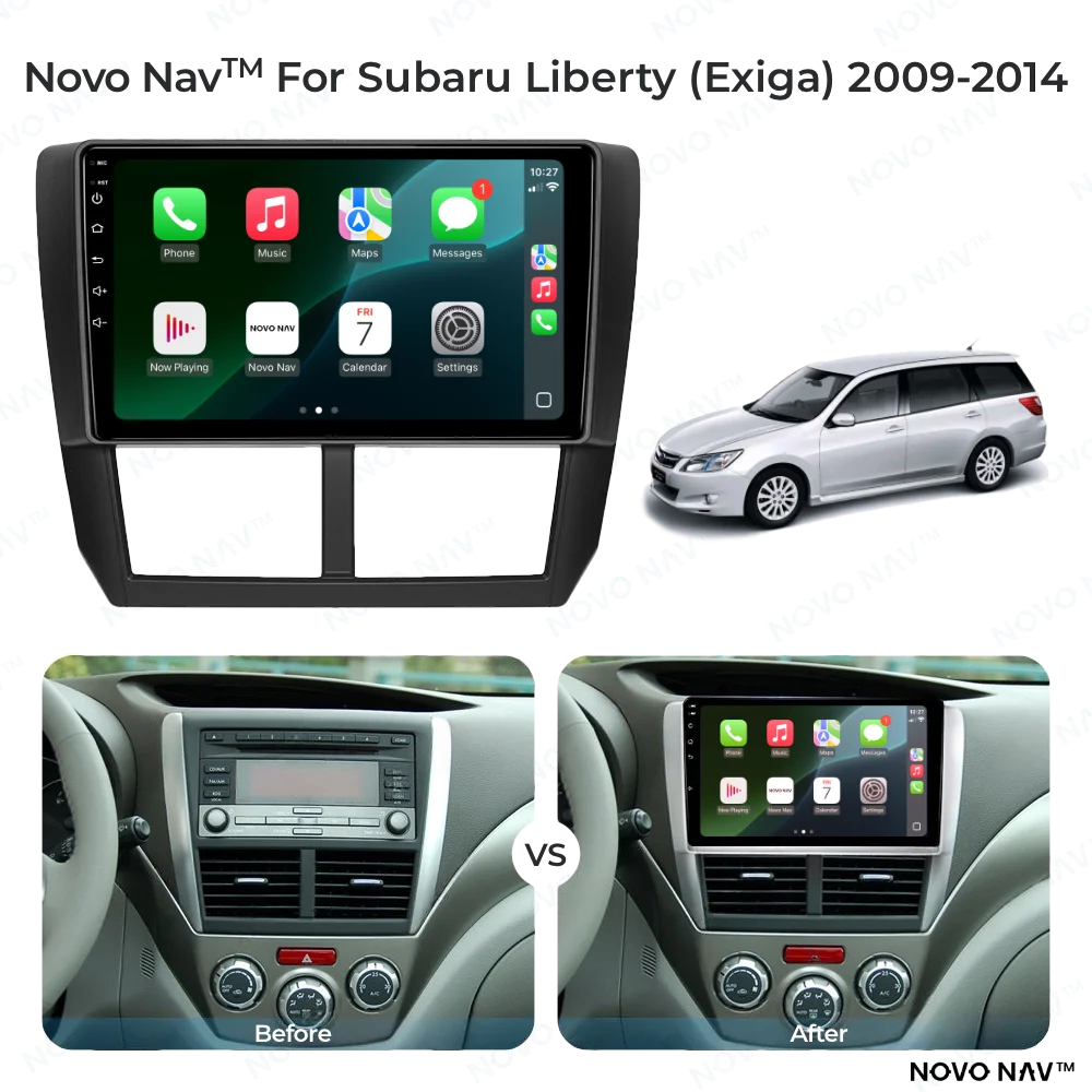 Subaru Liberty Exiga 2009-2014 CarPlay and Android Auto Upgrade Kit