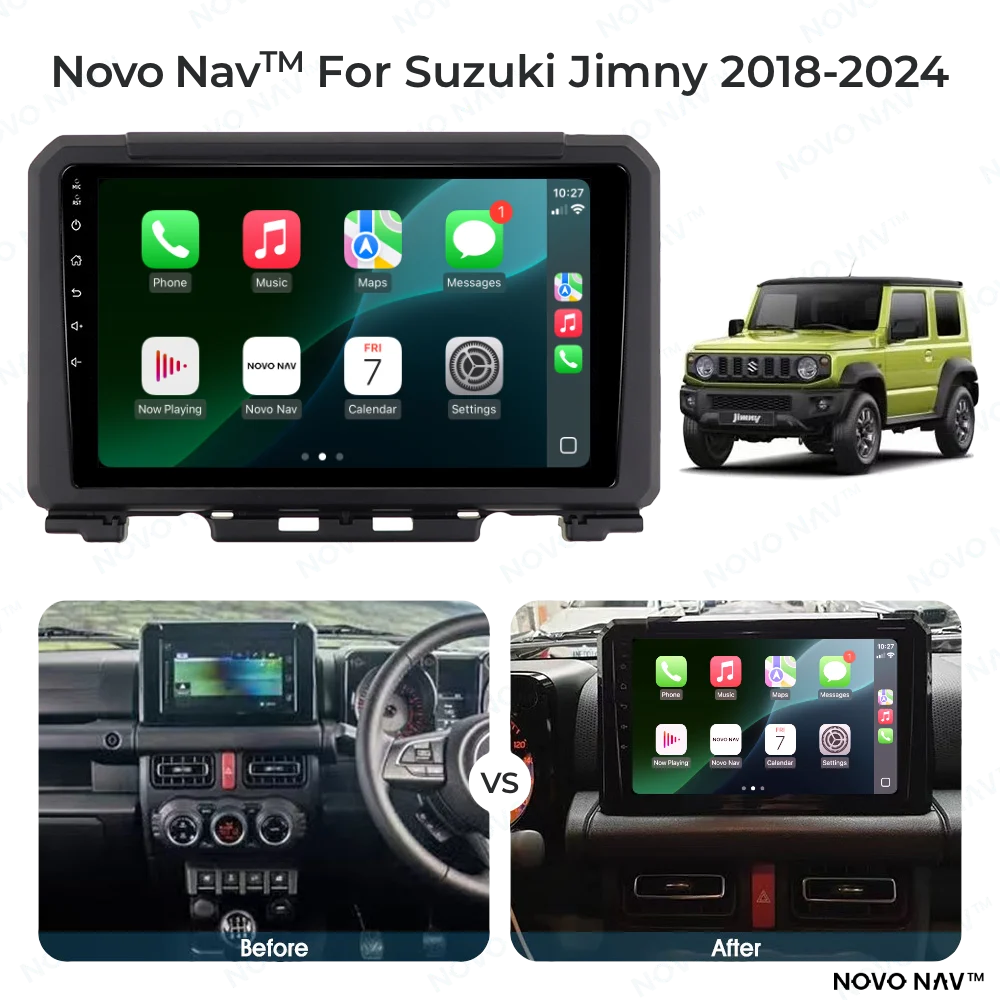 Suzuki Jimny 2018-2024 CarPlay and Android Auto Upgrade Kit