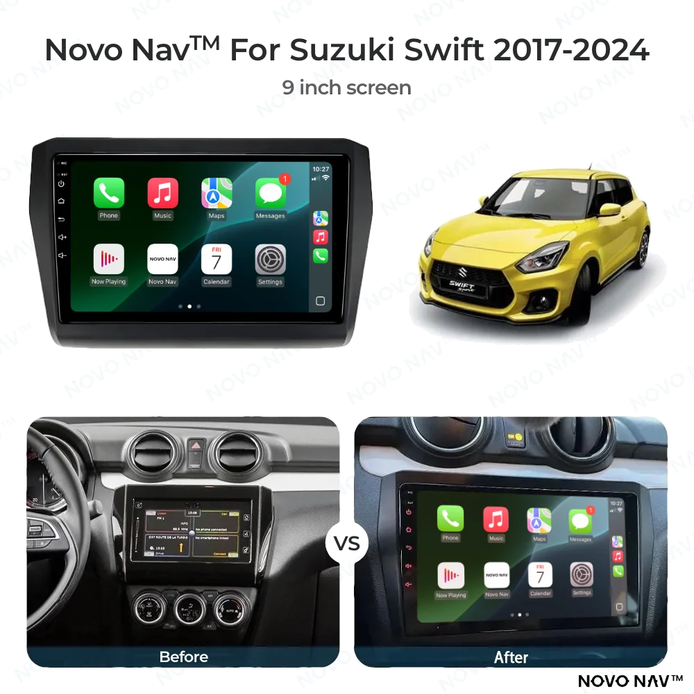 Suzuki Swift 2017-2024 CarPlay and Android Auto Upgrade Kit