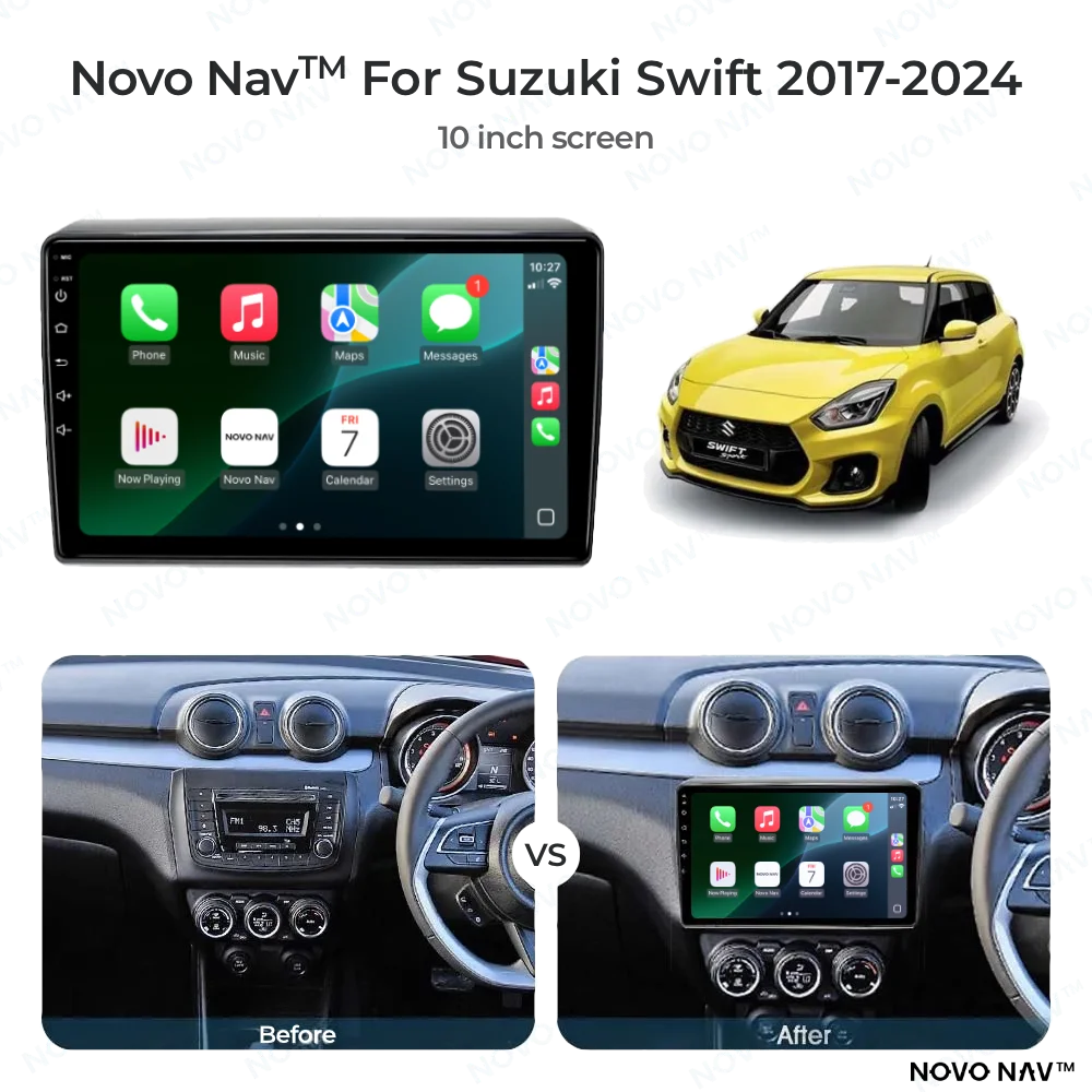 Suzuki Swift 2017-2024 CarPlay and Android Auto Upgrade Kit