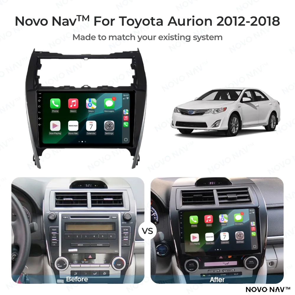 Toyota Aurion 2012-2018 CarPlay and Android Auto Upgrade Kit