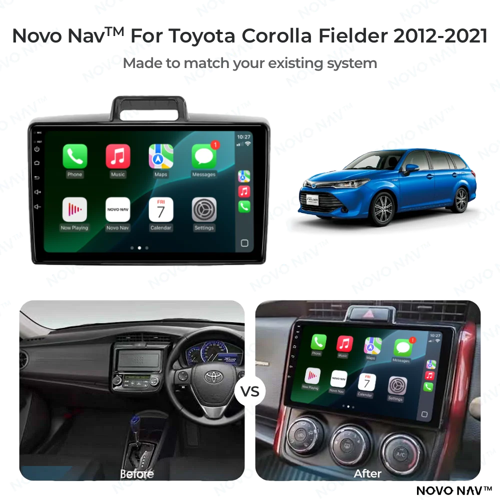 Toyota Corolla Fielder 2012-2021 CarPlay and Android Auto Upgrade Kit