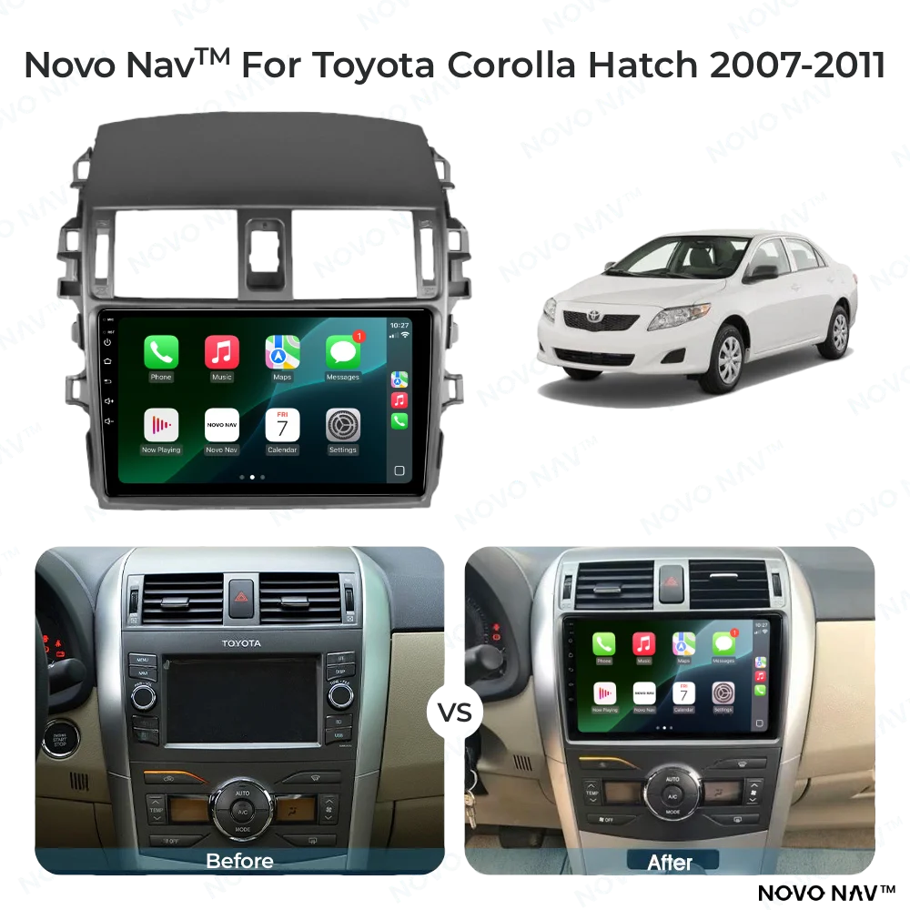 Toyota Corolla Hatch 2007-2011 CarPlay and Android Auto Upgrade Kit