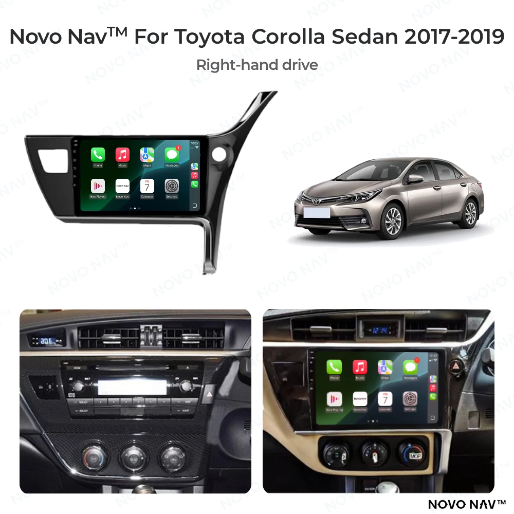 Toyota Corolla Sedan 2017-2019 CarPlay and Android Auto Upgrade Kit