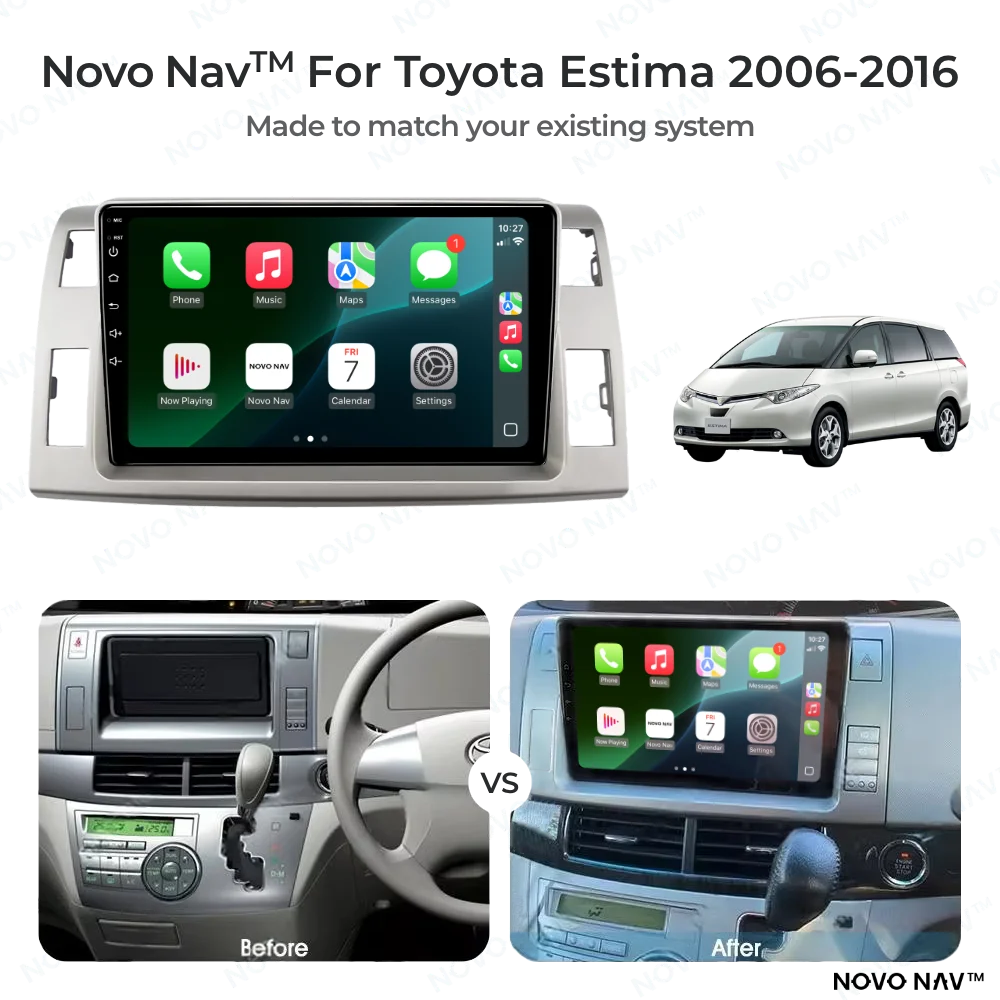 Toyota Estima 2006-2016 CarPlay and Android Auto Upgrade Kit