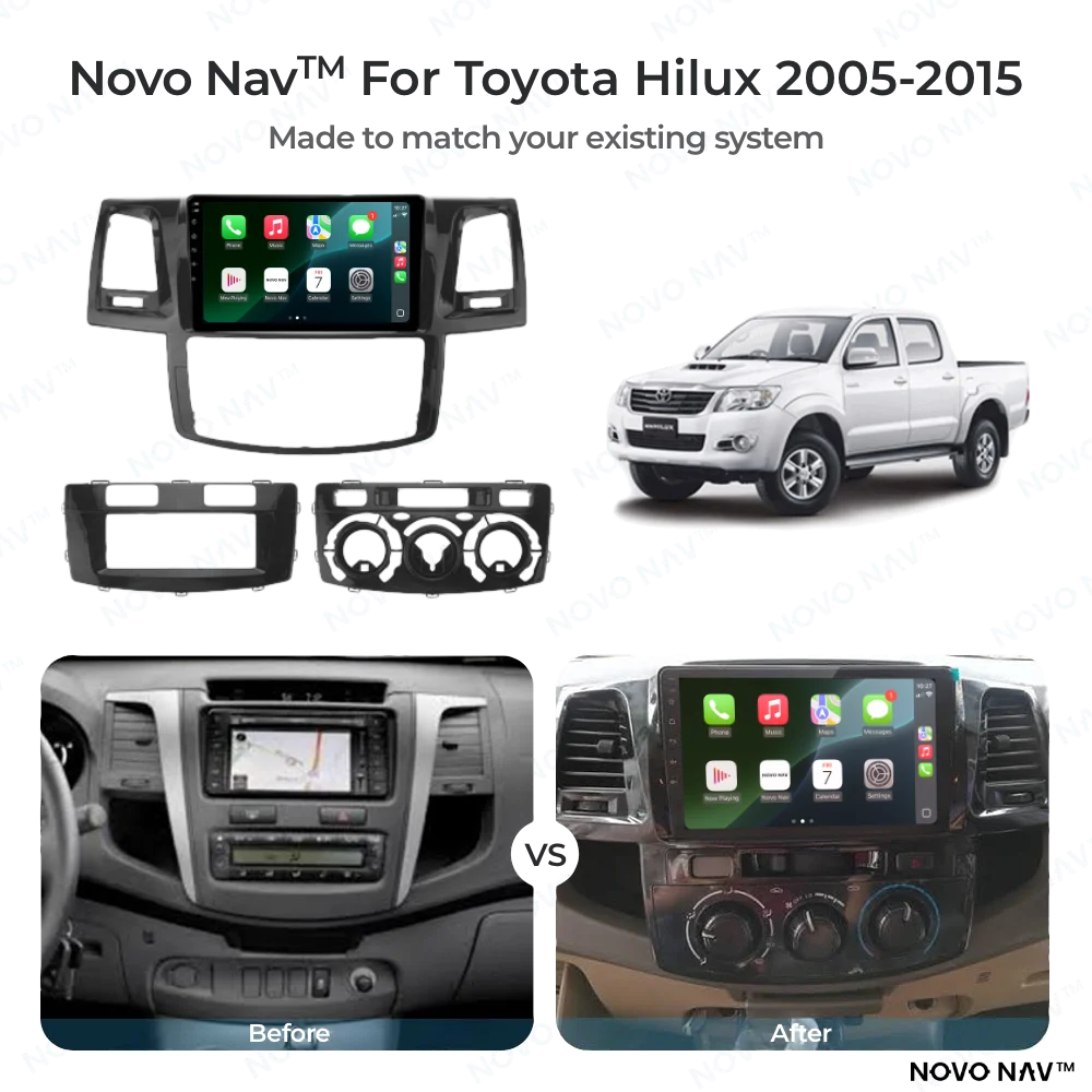 Toyota Hilux 2005-2015 CarPlay and Android Auto Upgrade Kit