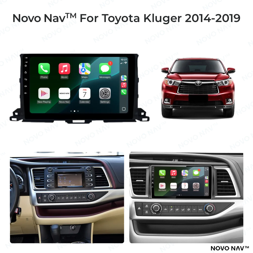 Toyota Kluger 2014-2019 CarPlay and Android Auto Upgrade Kit