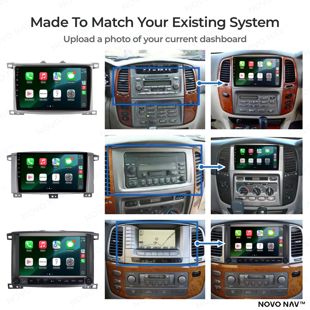 Toyota Land Cruiser 100 Series 1999-2007 CarPlay and Android Auto Upgrade Kit