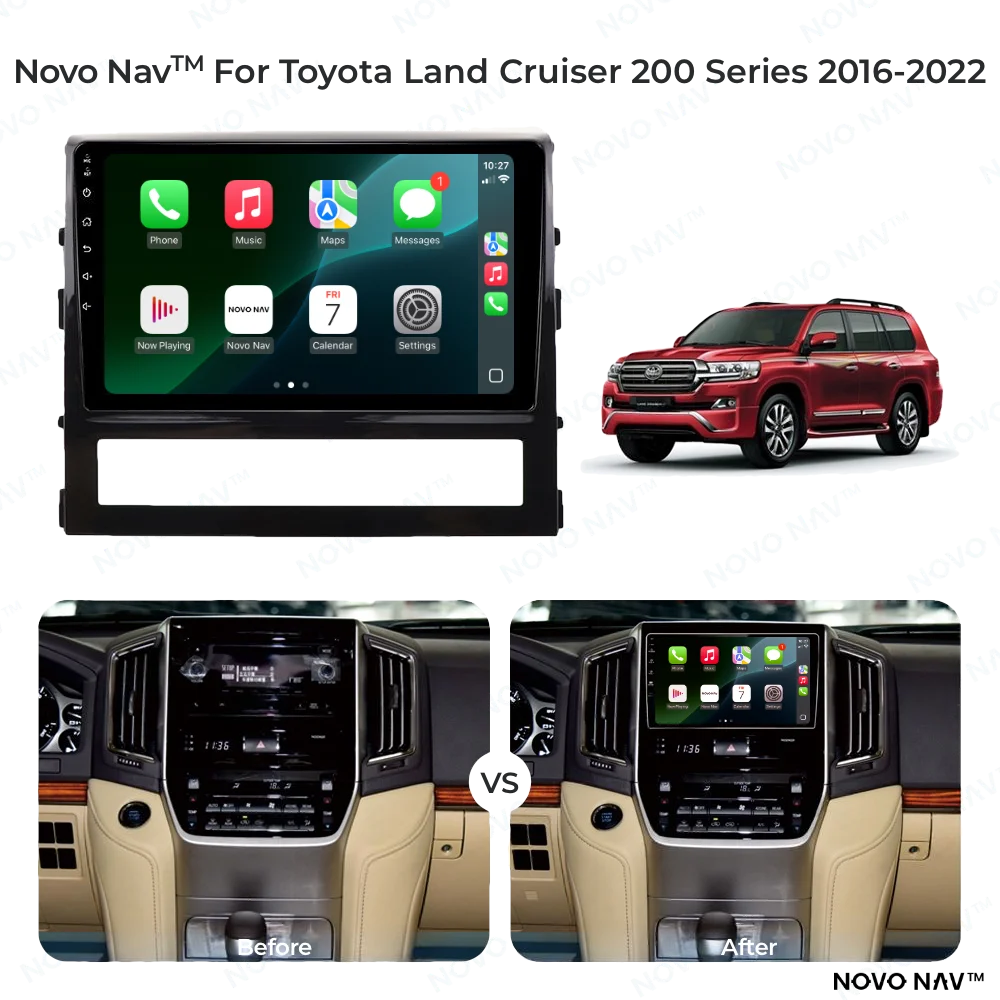 Toyota Land Cruiser 200 Series 2016-2022 CarPlay and Android Auto Upgrade Kit