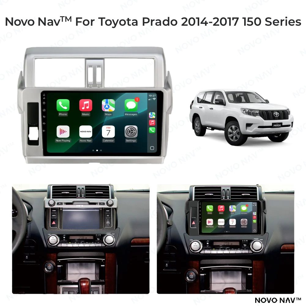 Toyota Prado 150 Series 2014-2017 CarPlay and Android Auto Upgrade Kit