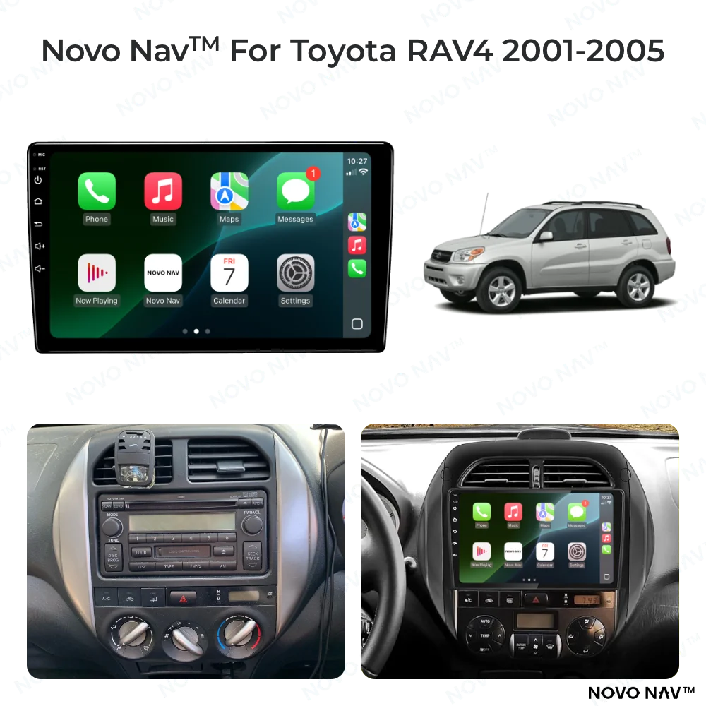 Toyota RAV4 2001-2005 CarPlay and Android Auto Upgrade Kit