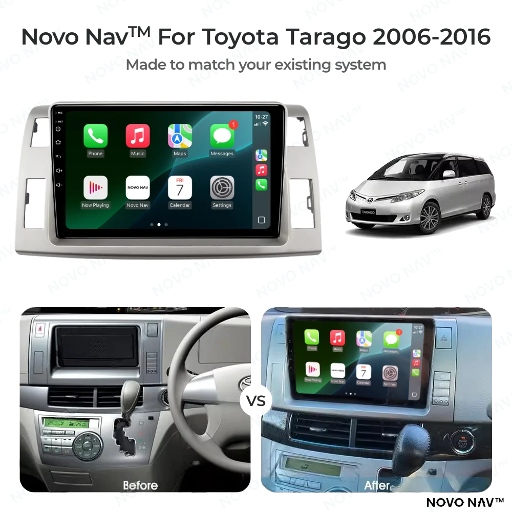 Toyota Tarago 2006-2016 CarPlay and Android Auto Upgrade Kit
