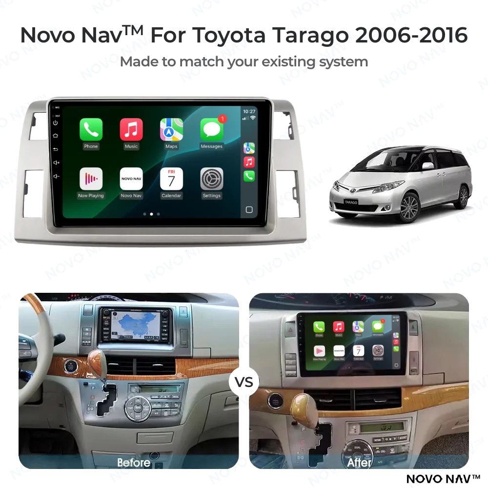 Toyota Tarago 2006-2016 CarPlay and Android Auto Upgrade Kit