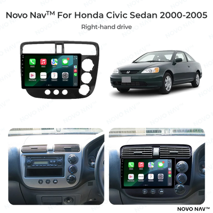 Honda Civic Sedan 2000-2005 CarPlay and Android Auto Upgrade Kit