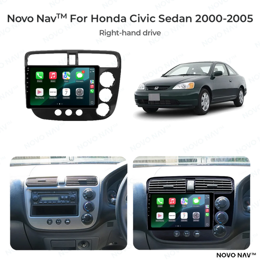 Honda Civic Sedan 2000-2005 CarPlay and Android Auto Upgrade Kit