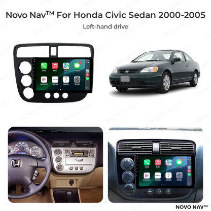 Honda Civic Sedan 2000-2005 CarPlay and Android Auto Upgrade Kit