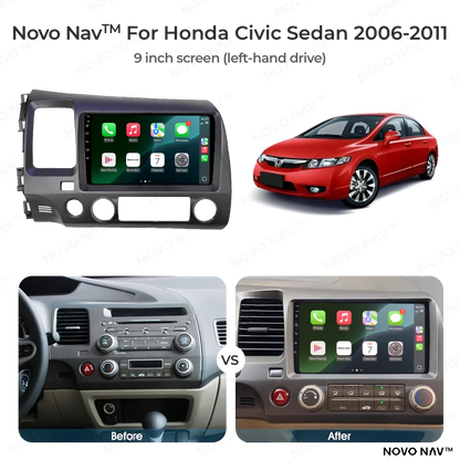 Honda Civic Sedan 2006-2011 CarPlay and Android Auto Upgrade Kit