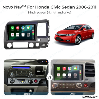 Honda Civic Sedan 2006-2011 CarPlay and Android Auto Upgrade Kit