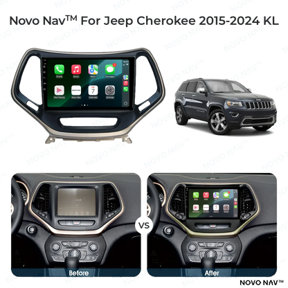 Jeep Cherokee 2015-2024 CarPlay and Android Auto Upgrade Kit
