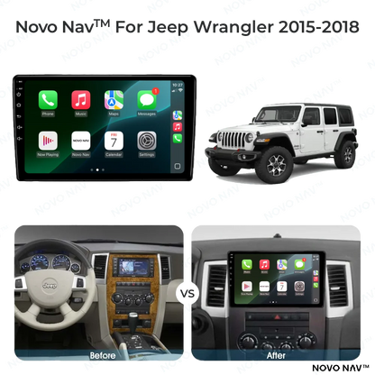 Jeep Wrangler 2015-2018 CarPlay and Android Auto Upgrade Kit