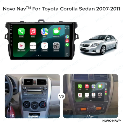 Toyota Corolla Sedan 2007-2011 CarPlay and Android Auto Upgrade Kit