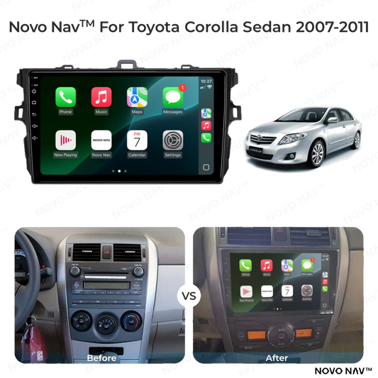 Toyota Corolla Sedan 2007-2011 CarPlay and Android Auto Upgrade Kit