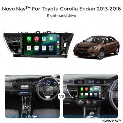 Toyota Corolla Sedan 2013-2016 CarPlay and Android Auto Upgrade Kit