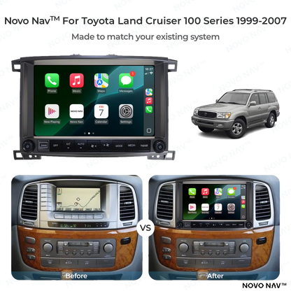 Toyota Land Cruiser 100 Series 1999-2007 CarPlay and Android Auto Upgrade Kit