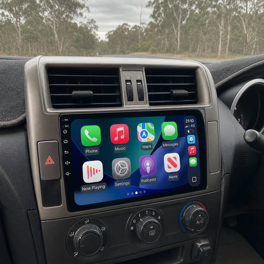 Apple CarPlay fitted in a standard-radio Toyota Prado