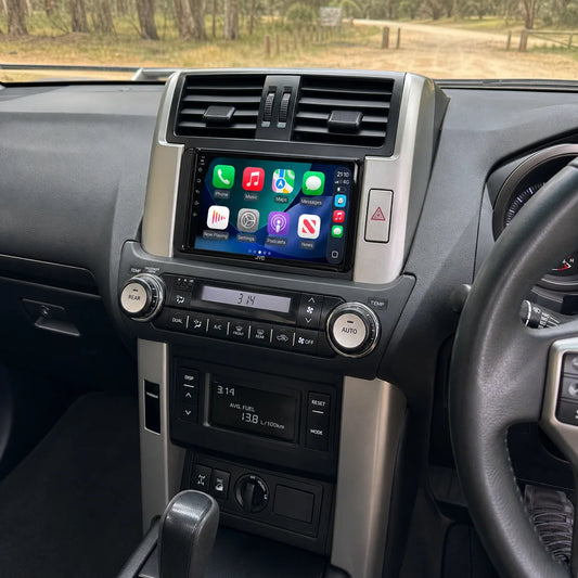Apple CarPlay with the Toyota Prado trip display retained