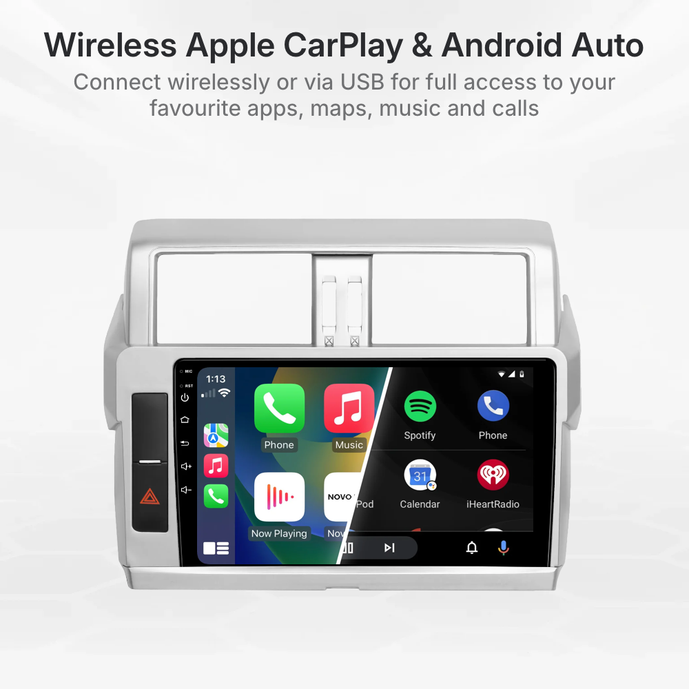 Toyota Prado 150 Series 2014-2017 CarPlay and Android Auto Upgrade Kit